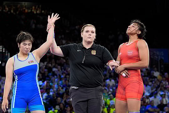 Nisha Dahiya Sustains Injury, Loses Wrestling Quarter-Final At Paris Olympics - In Pics